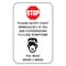 Signmission Public Safety Sign-Stop Notify Staff If Are Experiencing Flu-like Symptoms, 12" H, A-1218-25440 A-1218-25440 - alternate 1